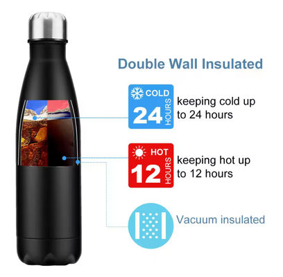 Hot Sale 500ml Stainless Steel Insulated Vacuum Water Bottle Custom Steel Bottle