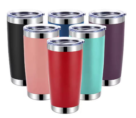 20 OZ Stainless Steel Insulated Wine Tumbler Sustainable Powder Coated