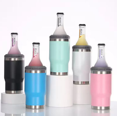14oz 3-in-1 Custom OEM Coffee Tumbler Mug Cola Holder Stainless Steel Beer Can Cooler