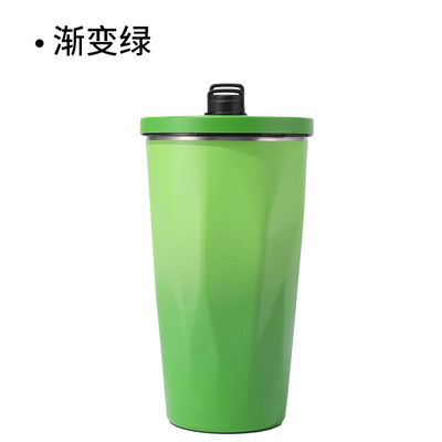 Colorful Stainless Steel Vacuum Flask With Slim Design Leak Proof Lid And 24-Hour Cold Retention