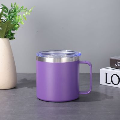 14 oz coffee insulated mug with  Slider Lid