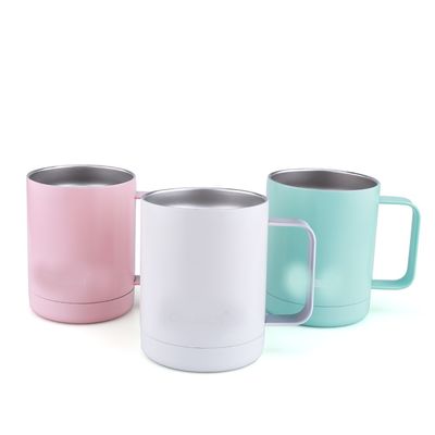 10oz Stainless Steel Coffee Cups With Lids , Coffee Insulated Mug OEM Welcomed