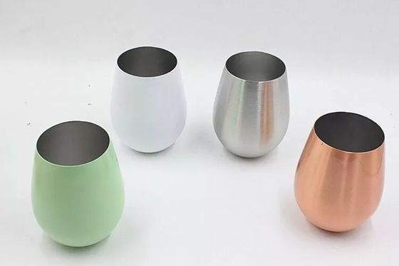 Nature Color Stainless Steel Insulated Bottle 18oz 500ml Wine Glasses