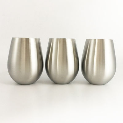 Nature Color Stainless Steel Insulated Bottle 18oz 500ml Wine Glasses