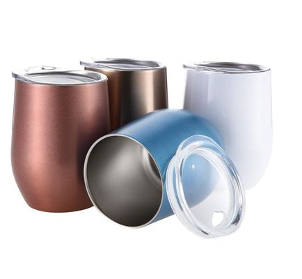 Stemless Stainless Steel Coffee Cup 9oz 12oz Eco Friendly Travel Insulated Cup