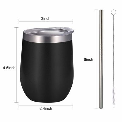 12oz Capacity Stainless Steel Coffee Mug Vacuum Insulated With Hot Transfer Logos