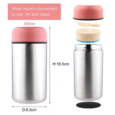 Original Vacuum Insulated Food Jar , Double Wall Vacuum Insulated Lunch Box Logo Printed