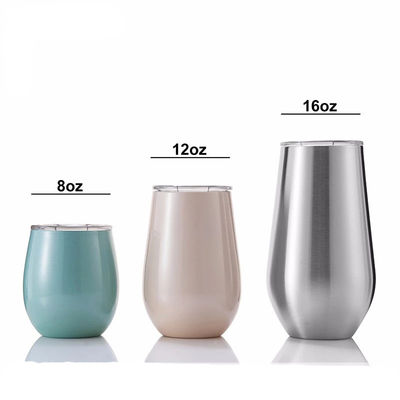 New Design Insulated Wine Cups With Lids , Insulated Wine Mug Small Capacity