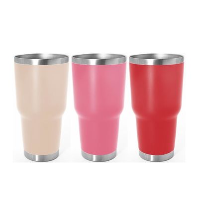 Egg Shape Stainless Steel Tumbler Cups , Leak Proof Insulated Tumbler 30oz