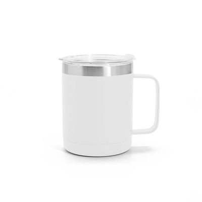 Black / White Vacuum Insulated Tumbler , 10oz 304 Stainless Steel Wine Mug