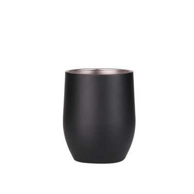 Food Contact Safe Stainless Steel Wine Tumbler , 10oz Double Wall Stainless Steel Tumbler