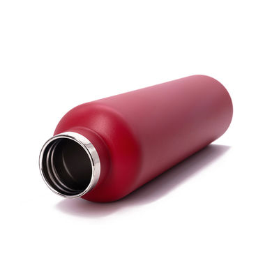 18oz 21oz 24oz Vacuum Insulated Bottle , Narrow Mouth Flask Embossing Logo