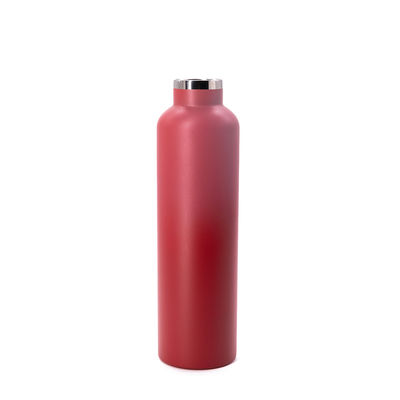 18oz 21oz 24oz Vacuum Insulated Bottle , Narrow Mouth Flask Embossing Logo