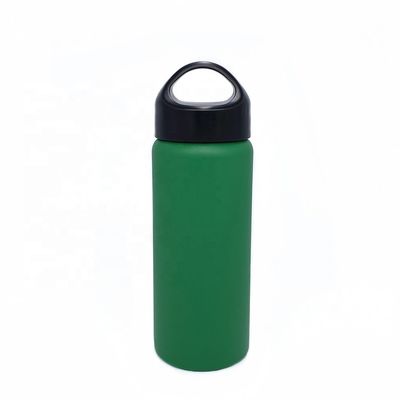 12oz / 17oz / 20oz / 25oz Stainless Steel Sports Bottle Wide Mouth With Loop Cap